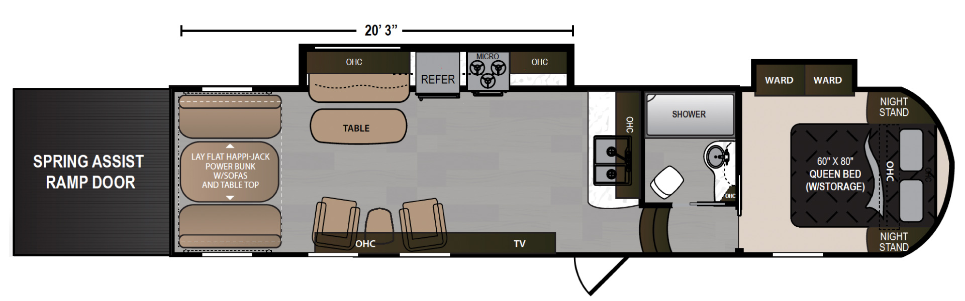 2017 Dutchmen VOLTAGE TRITON 3351 floorplan